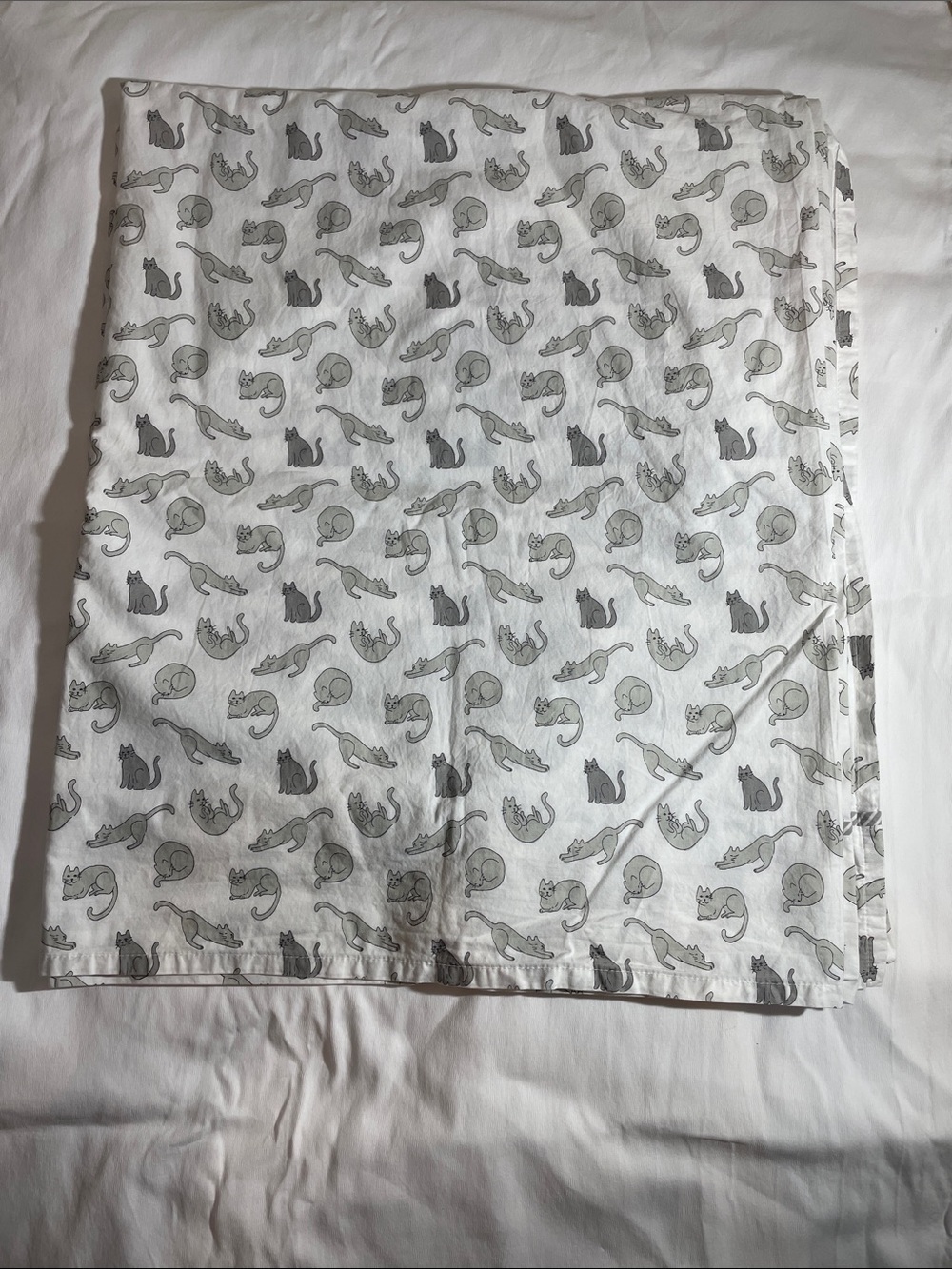 Vintage Martha Stewart “Cat Nap”. 100% Cotton Full Flat Sheet.